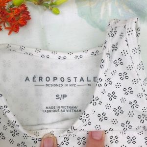Aeropostale Tops - Aeropostale White Crop Top Patterned Aeropostale Tops - Aeropostale White Crop Top Patterned